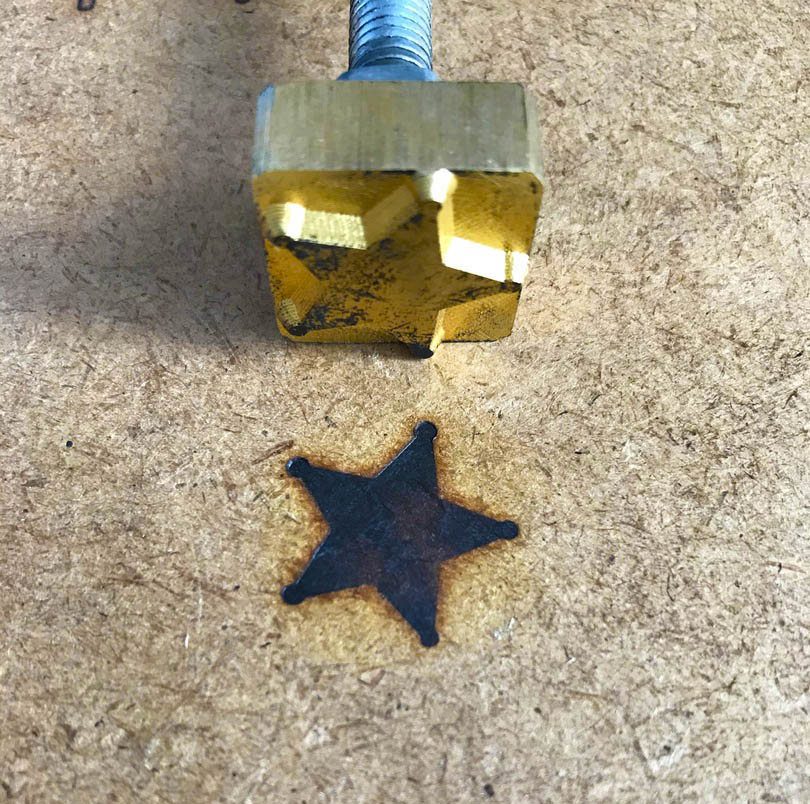 Клеймо для выжигания по дереву Звездочка